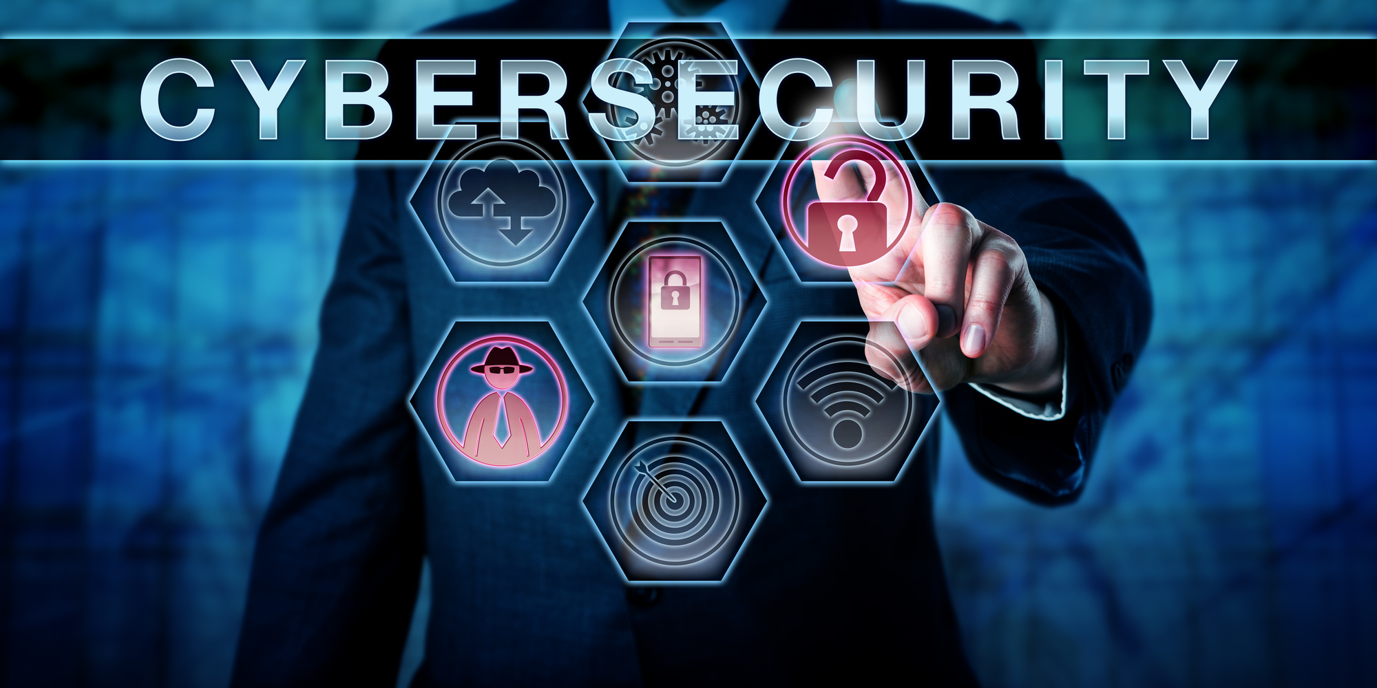 Cybersecurity engineer assessing business for security gaps.